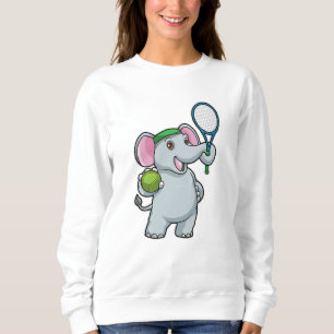 Camiseta Elefante em Tênis com raquete Tênis