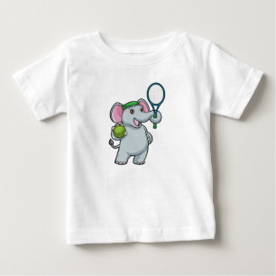 Camiseta Elefante em Tênis com raquete Tênis