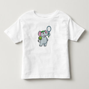 Camiseta Elefante em Tênis com raquete Tênis