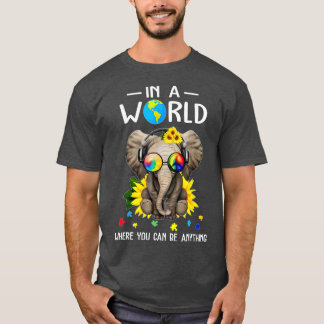 Camiseta Elefante Em Um Mundo Onde Você Pode Ser Qualquer C