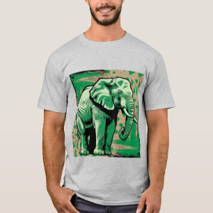 Camiseta Elefante Estilizado