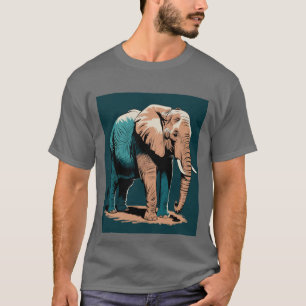 Camiseta Elefante Estilizado