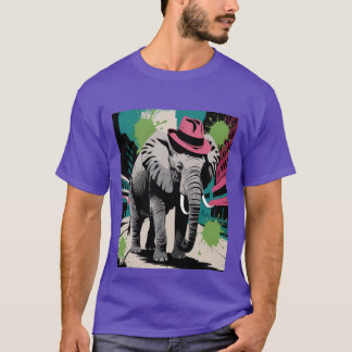 Camiseta Elefante Estilizado