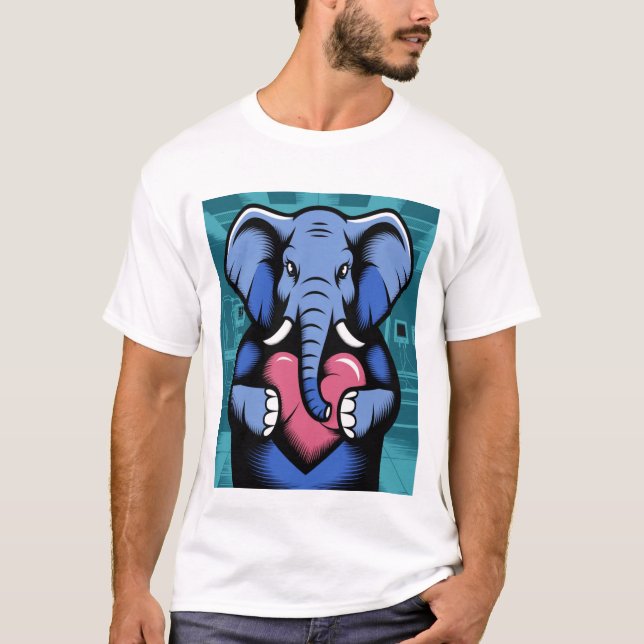 Camiseta Elefante estilizado (Frente)