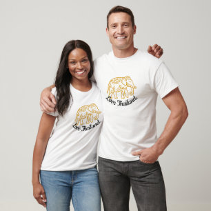 Camiseta Elefante estilo tailandês para presente seu.