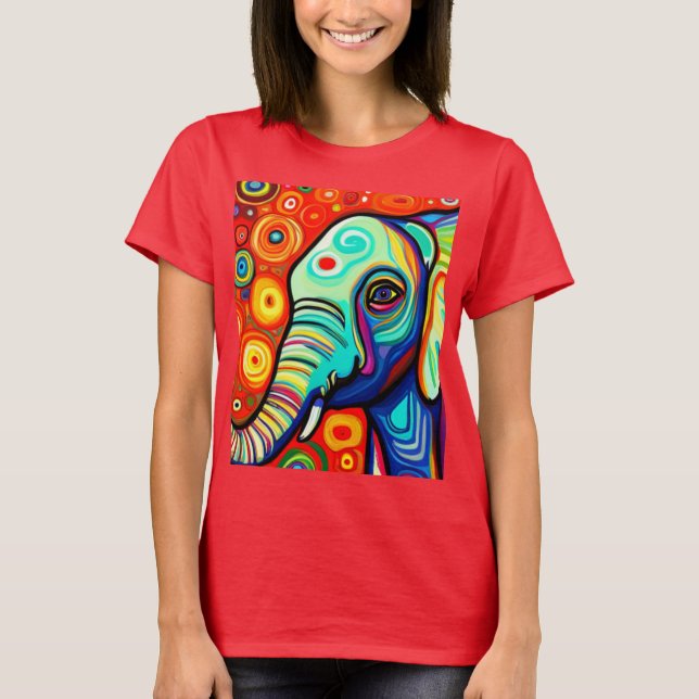 Camiseta Elefante excêntrico (Frente)