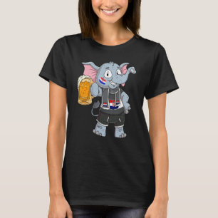 Camiseta elefante fã da Croácia