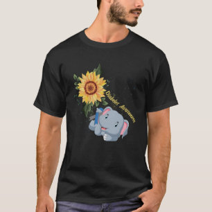 Camiseta Elefante Fé Esperança Luta Contra a Diabetes Sensi