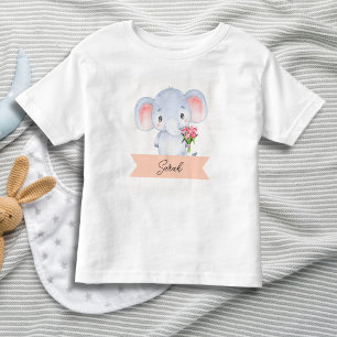 Camiseta Elefante fofo personalizado