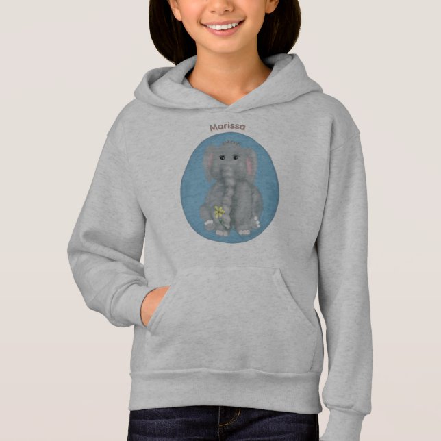 Camiseta Elefante Fofo Personalizado (Frente)
