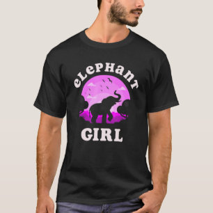 Camiseta Elefante Garota Eu Gosto Do Meu Elefante Rosa Vint