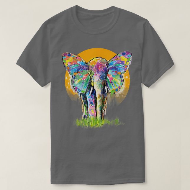 Camiseta Elefante Gráfico do Elefante (Frente do Design)