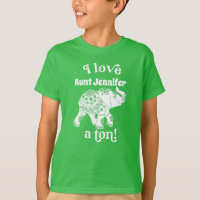 Elefante I Love Name a Ton Kids Personalizados