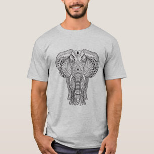 Camiseta Elefante indiano étnico