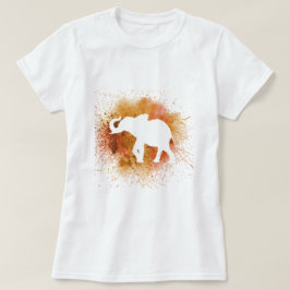 Camiseta Elefante Laranja