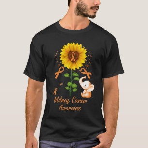 Camiseta Elefante Laranja Cancer de rim Sol