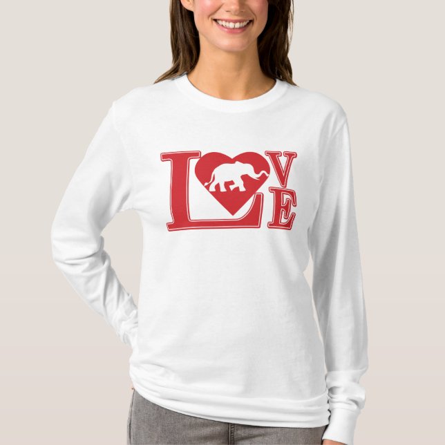 Camiseta Elefante Love (Frente)