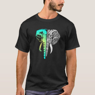 Camiseta Elefante Mandala Wilderness Safari Africa India Wi