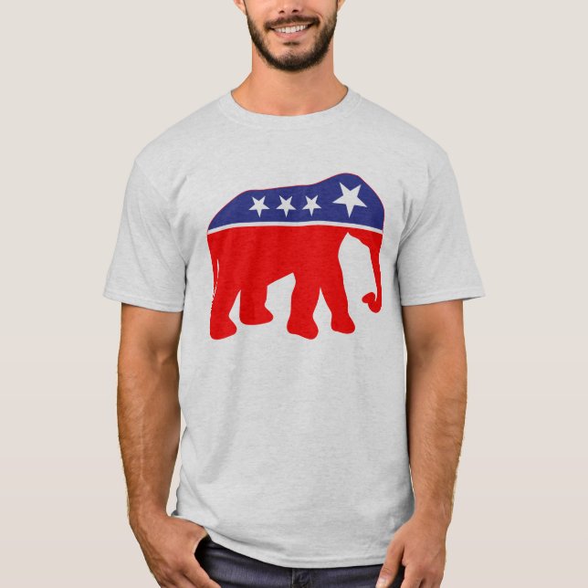 Camiseta Elefante modernizado do GOP (Frente)