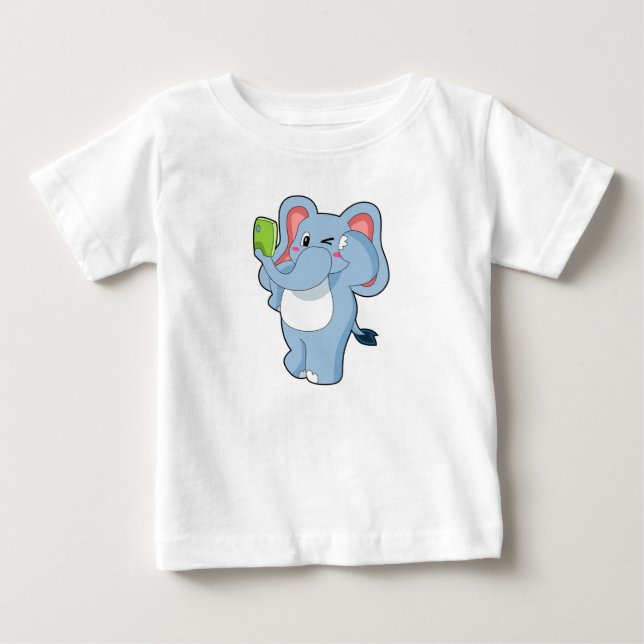 Camiseta Elefante móvel (Frente)