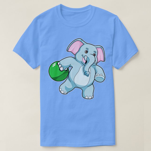 Camiseta Elefante na Boliche 1 (Frente do Design)