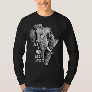 Camiseta Elefante na Forma da África com Texto Apenas uma M