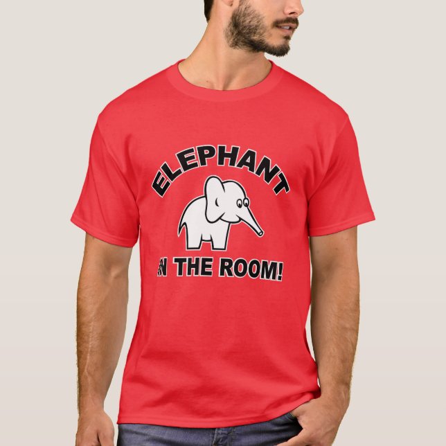 Camiseta Elefante na sala (Frente)