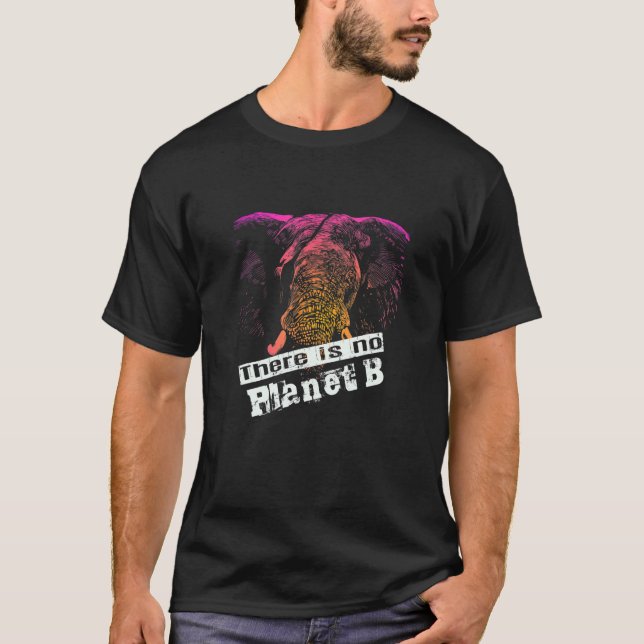 Camiseta ELEFANTE NÃO HÁ PLANO B Alterações Climáticas (Frente)