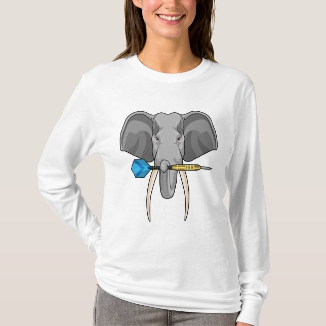 Camiseta Elefante nas Trevas com Dart (Frente)
