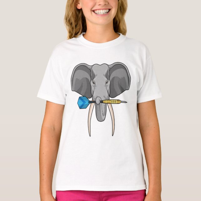 Camiseta Elefante nas Trevas com Dart (Frente)