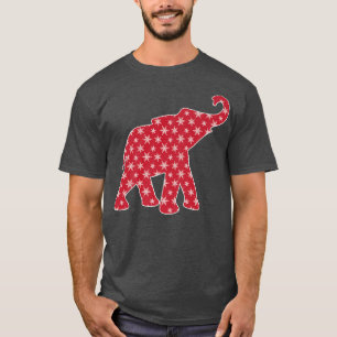 Camiseta Elefante Natal Natal Natal Natal Santa Clauses Luz