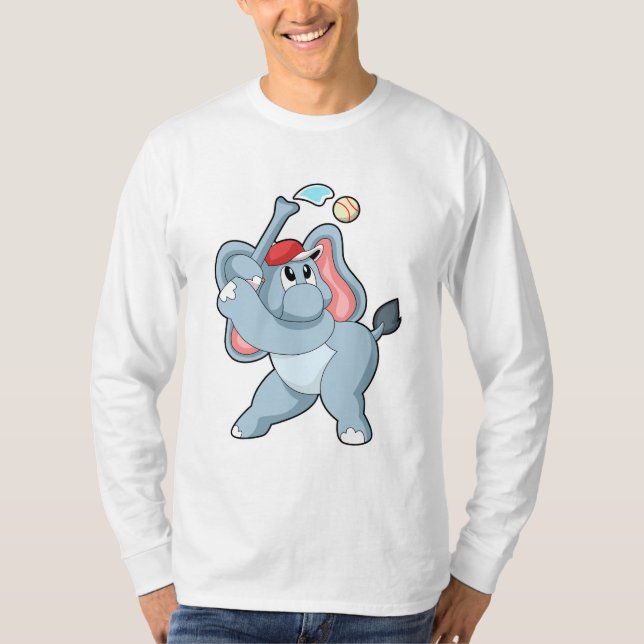 Camiseta Elefante no Baseball (Frente)