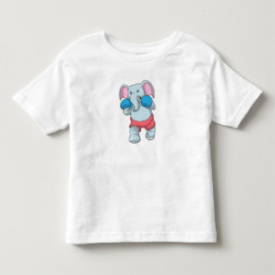 Camiseta Elefante no Boxing com luvas in a box