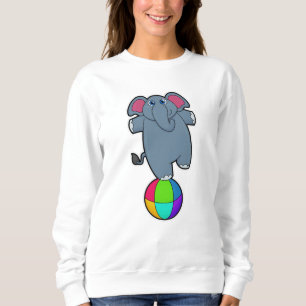 Camiseta Elefante no Circo com bola de Circo