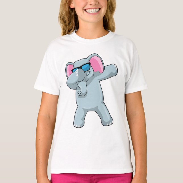 Camiseta Elefante no laboratório de dança de salto (Frente)