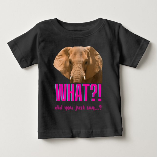 Camiseta Elefante, O Que Acabou De Dizer? (Frente)