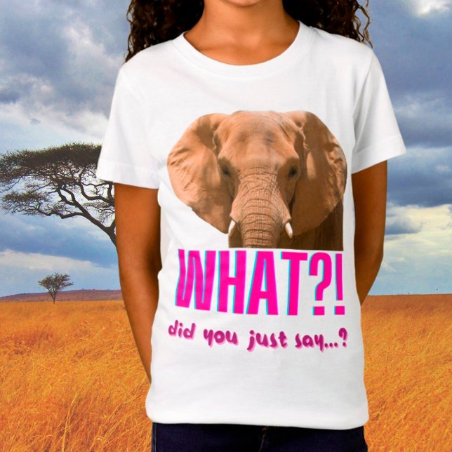 Camiseta Elefante, O Que Acabou De Dizer? (Criador carregado)