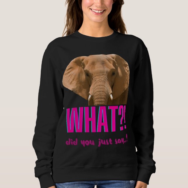 Camiseta Elefante, O Que Acabou De Dizer? (Frente)