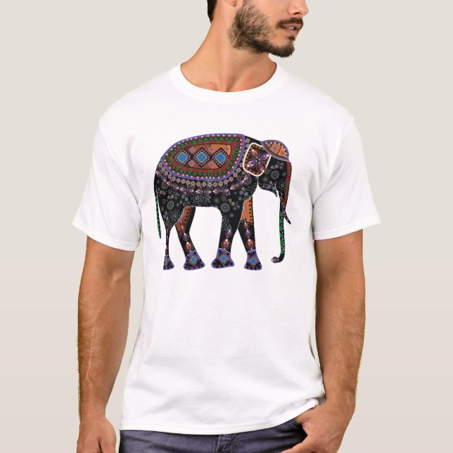 Camiseta Elefante ornamentado (Frente)