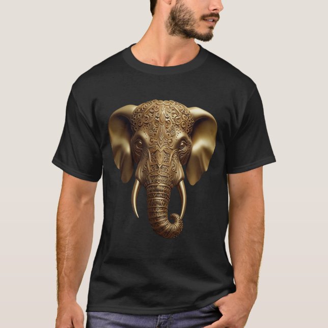 Camiseta Elefante ouro (Frente)
