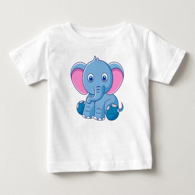 Camiseta Elefante para Bebê (Frente)