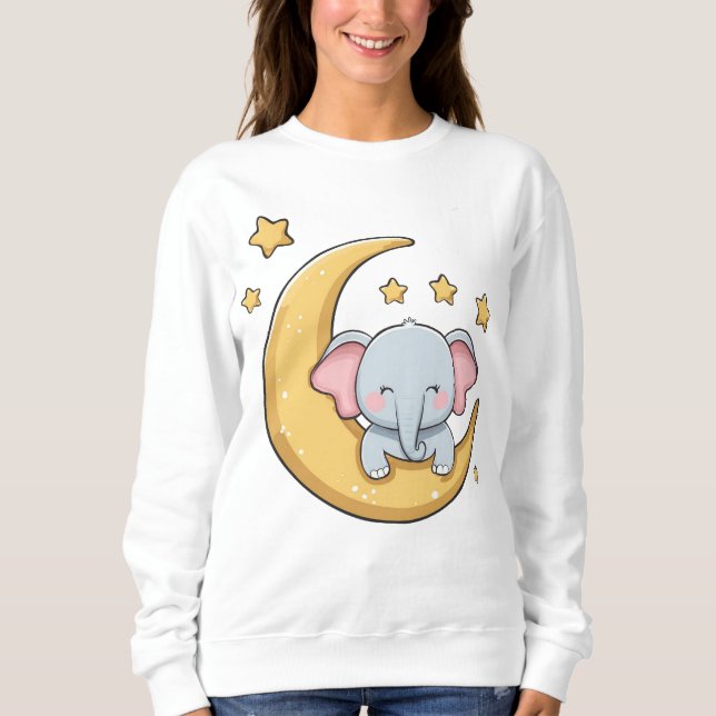Camiseta Elefante para Bebê Sonolento (Frente)