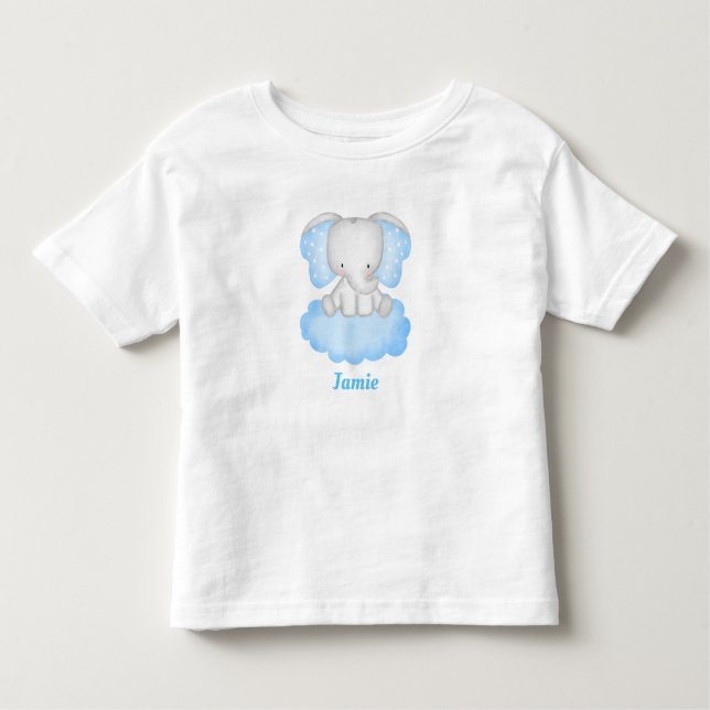 Camiseta Elefante para Bebês Personalizado (Frente)
