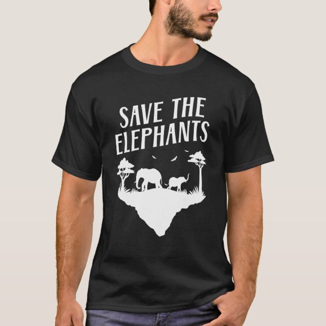Camiseta Elefante Para Elefantes Namorada (Frente)