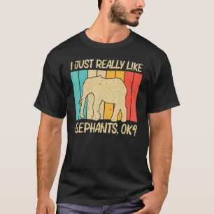 Camiseta Elefante Para Homens Elefante Indiano Mammoth V
