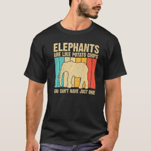 Camiseta Elefante Para Homens Elefante Indiano Mammoth Vin