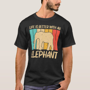 Camiseta Elefante Para Homens Elefante Indiano Mammoth Vin