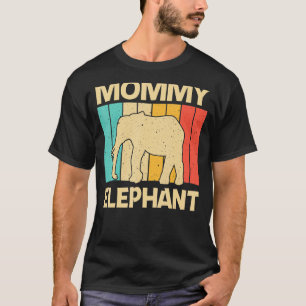 Camiseta Elefante Para Mulheres Mãe Elefante Indiano Mammot