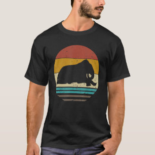 Camiseta Elefante Retrovisor Elefante Silhouette Zoo Ani