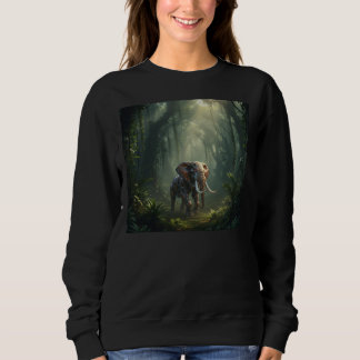 Camiseta Elefante Robô Poderoso na Selva Africana